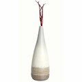 Colocar Spun Bamboo & Coiled Seagrass Patterned Vase, White - Large CO2641795